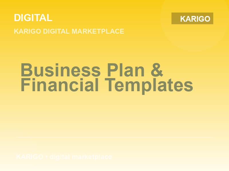 Business Plan & Financial Templates