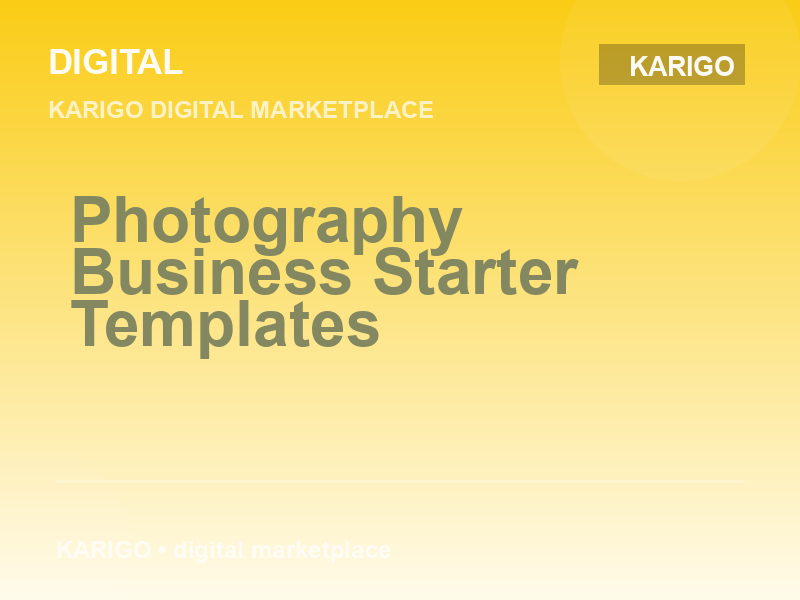 Photography Business Starter Templates
