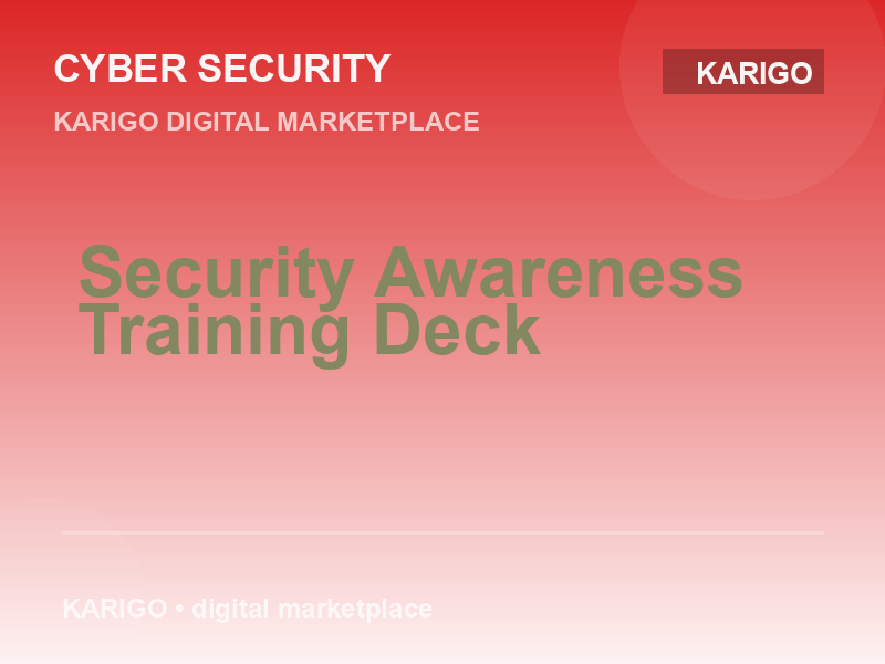 Security Awareness Training Deck