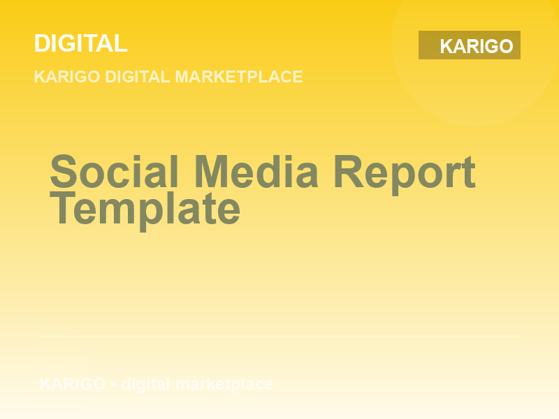 Social Media Report Template
