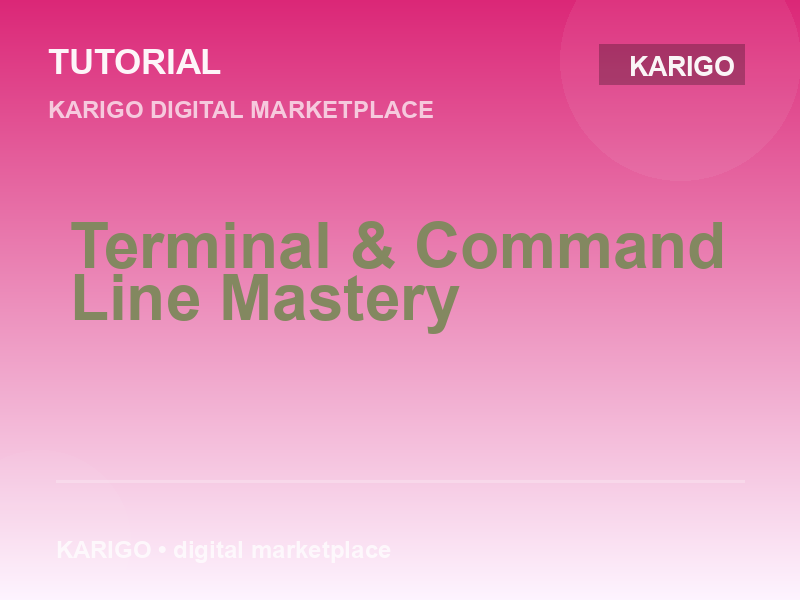 Terminal & Command Line Mastery